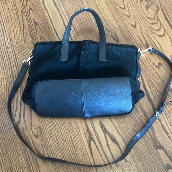 Ugg Australia Quinn Tote Suede Bag In Black - Picture 9 of 10